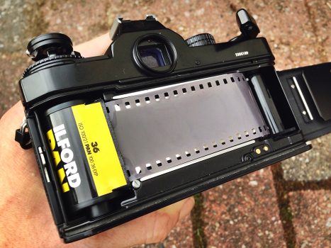 Nikon FE2 Portraits - Nikon FE2 film loading